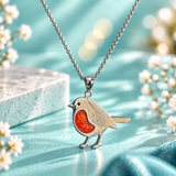 Bob The Robin Stainless Steel Pendant