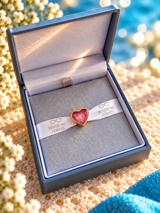 Sweet Memories Heart Charm 18ct Gold PVD