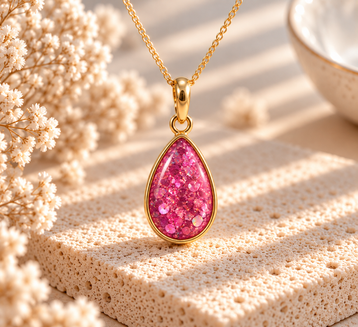 9ct Gold Teardrop from Heaven Necklace