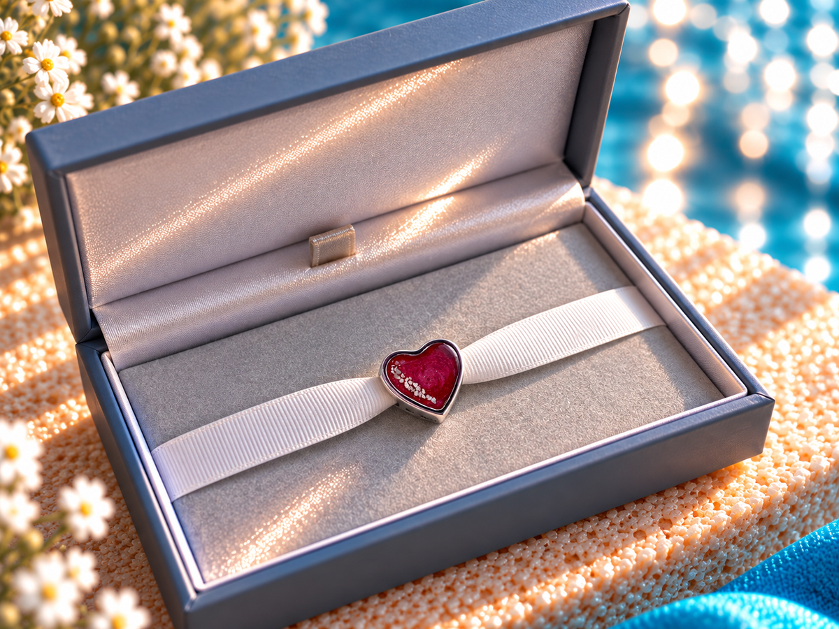 Sweet Memories Heart Charm Stainless Steel