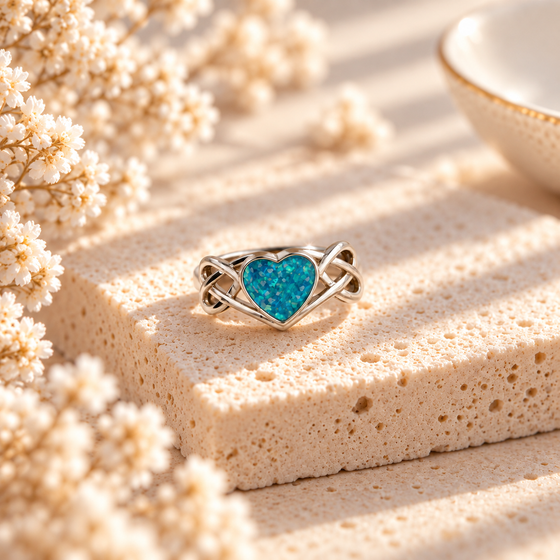 9ct Gold Celtic Heart Ring