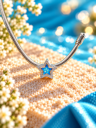 Sparkling Wish Upon a Star Charm