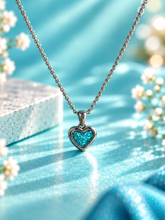 Sweet Memories Heart Pendant Stainless Steel