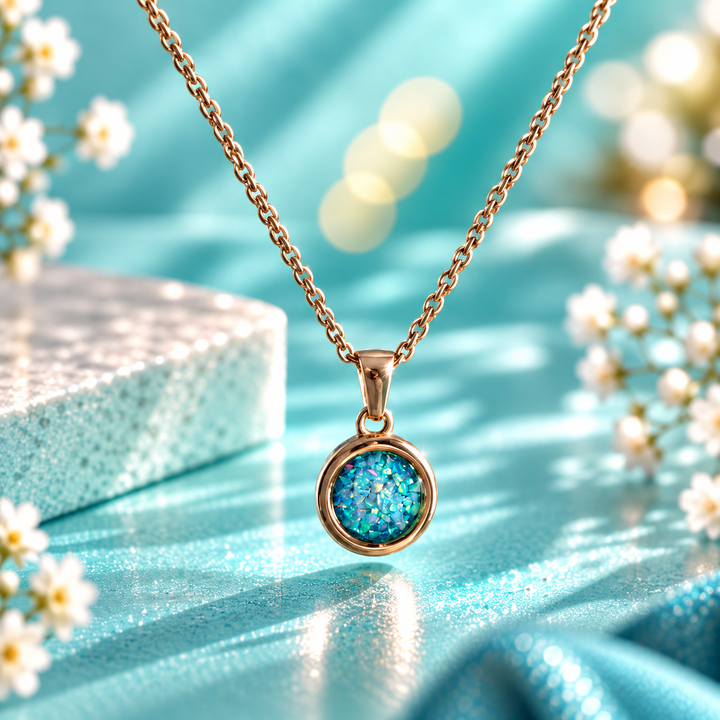 Forever Circle Pendant 18ct Rose Gold PVD