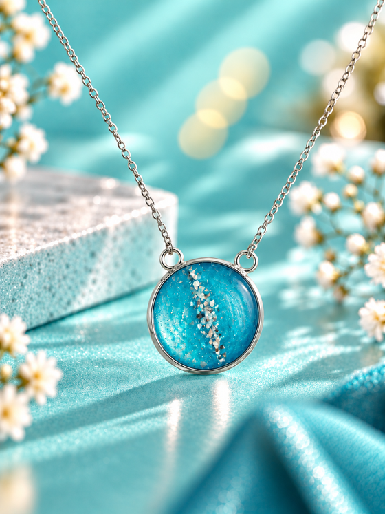 My Beloved Stainless Steel Circular Pendant