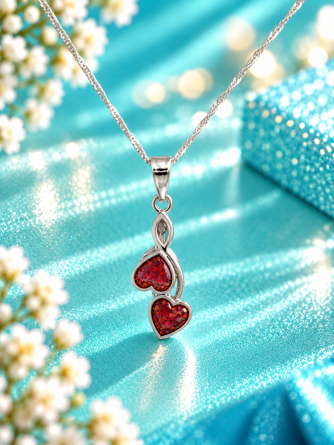 Two Hearts Forever Pendant