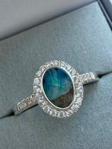 Oval CZ Maria Ring handmade keepsake jewellery