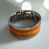 Limited Edition Mens Chunky 10mm Quiet Keepsake Channel Ring (SS) handmade keepsake jewellery