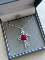 Celtic Guardian Cross Pendant handmade keepsake jewellery