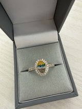 Oval CZ Maria Ring handmade keepsake jewellery