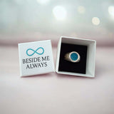 Mens Heavy Solid Silver Eternal Strength Signet Ring handmade keepsake jewellery