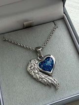 Angel Wing Heart Stainless Steel Pendant