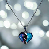 Crossover Heart Stainless Steel Pendant, suitable for 2 sets of . handmade keepsake jewellery