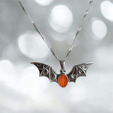 Wings of Twilight Bat Pendant handmade keepsake jewellery