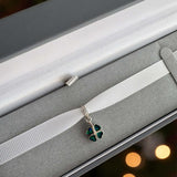 Sparkling Dangling Clover Charm handmade keepsake jewellery