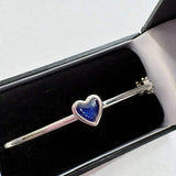 Solid Silver Bubble Heart Bangle handmade keepsake jewellery