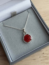 Forever Circle Silver Pendant handmade keepsake jewellery
