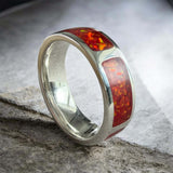 Limited Edition Five Keepsake Solid Silver Channel Ring handmade keepsake jewellery