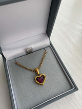 Sweet Memories Heart Pendant 18ct Gold PVD