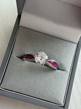 Forever Yours Stainless Steel Solitaire Ring, suitable for 2 sets of . handmade keepsake jewellery