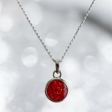 Forever Circle Silver Pendant handmade keepsake jewellery