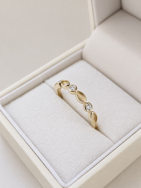 Solid 9ct Gold Forever Remembered Eternity Ring