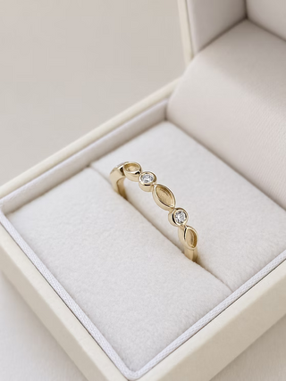 Solid 9ct Gold Forever Remembered Eternity Ring