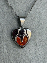 Heart Horse Hoof Stainless Steel Pendant handmade keepsake jewellery