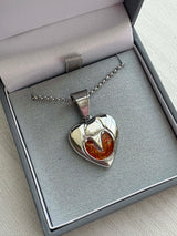 Heart Horse Hoof Stainless Steel Pendant handmade keepsake jewellery