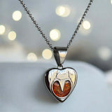 Heart Horse Hoof Stainless Steel Pendant handmade keepsake jewellery