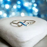 Silver Infinity Bangle handmade keepsake jewellery