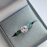 Forever Yours Stainless Steel Solitaire Ring, suitable for 2 sets of . handmade keepsake jewellery