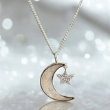 Moon & Star Pendant handmade keepsake jewellery