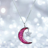 Moon & Star Pendant handmade keepsake jewellery
