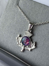 Flower of Scotland Pendant handmade keepsake jewellery