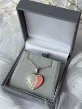 Twin Love Heart Pendant, suitable for 2 sets of . handmade keepsake jewellery